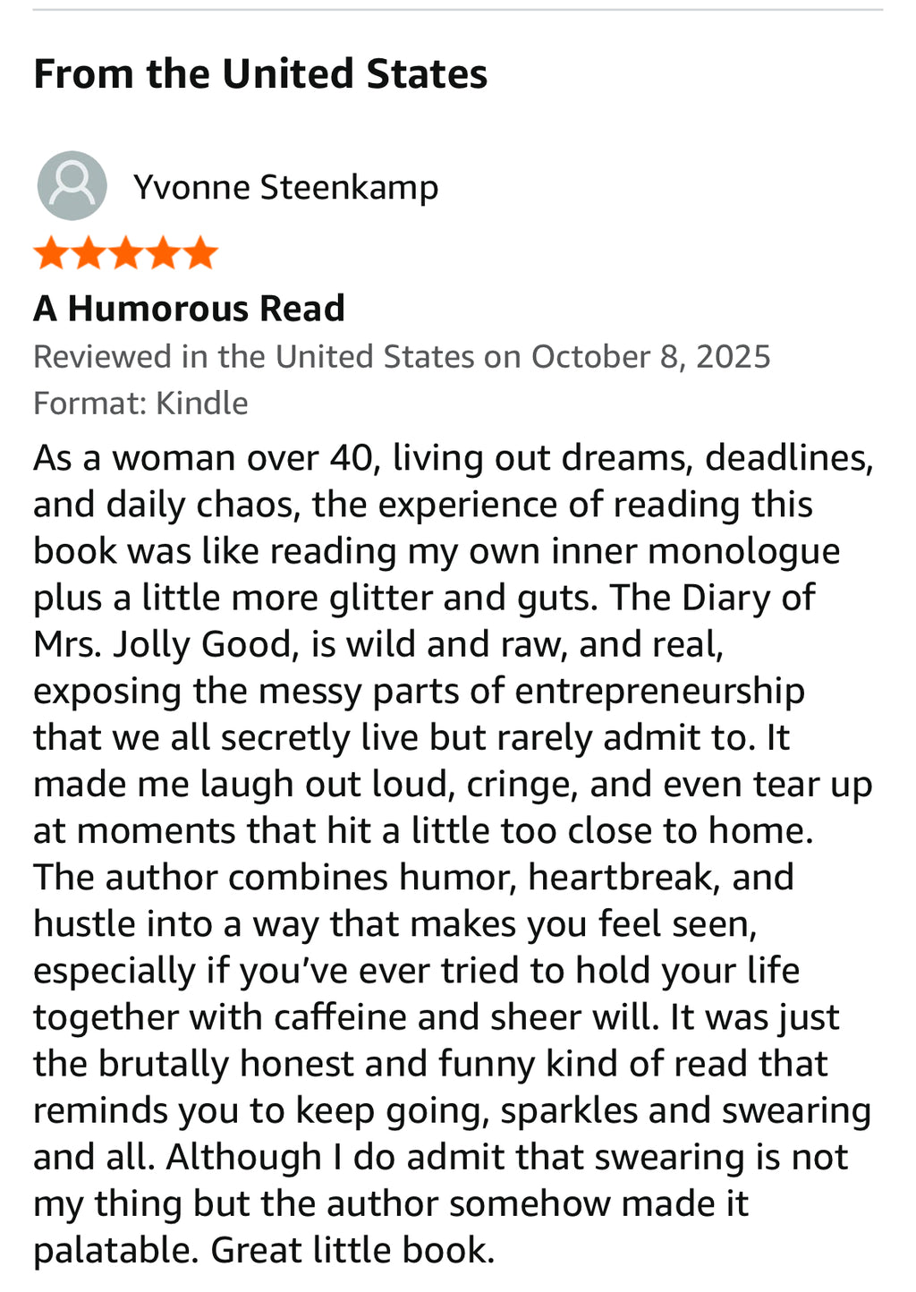 The Diary of Mrs Jolly Good: Because Therapy Was Too Expensive
