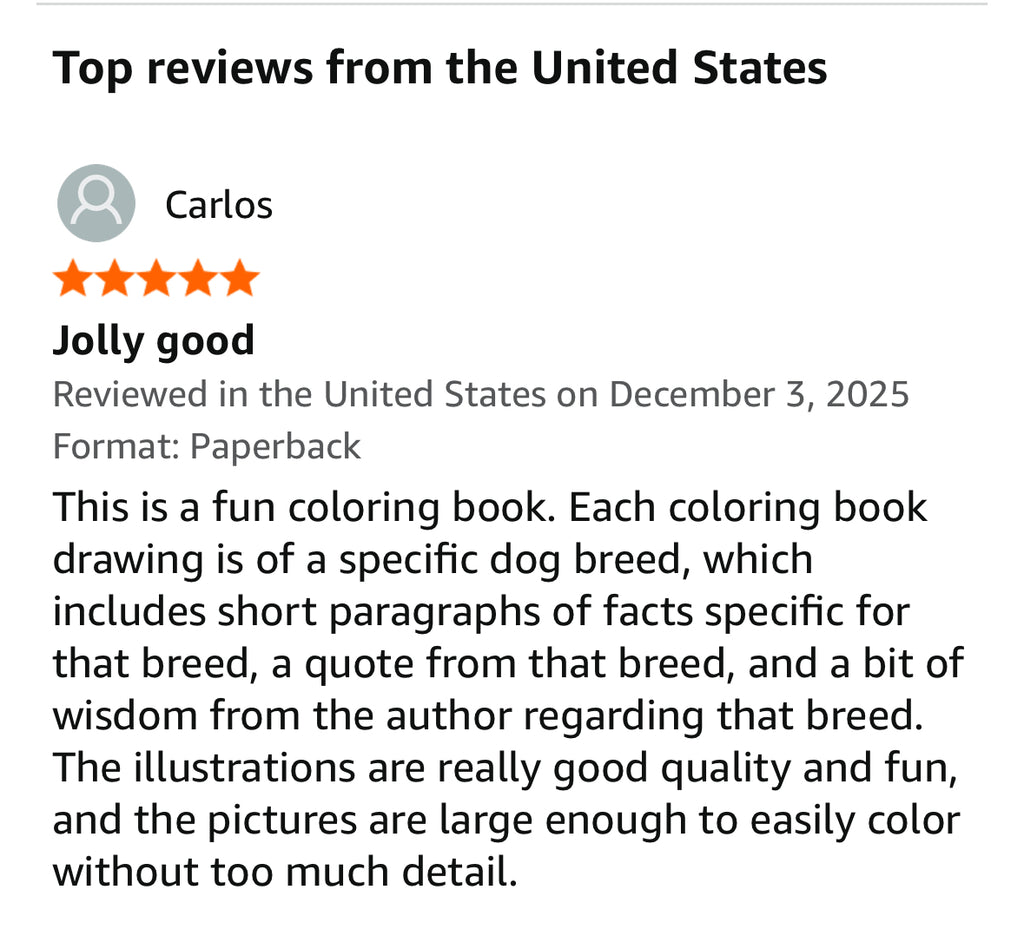 Paws & Purpose: A Coloring Book for Dreamers, Doers, and Dog Lovers (Mrs Jolly Good Coloring Books) Paperback