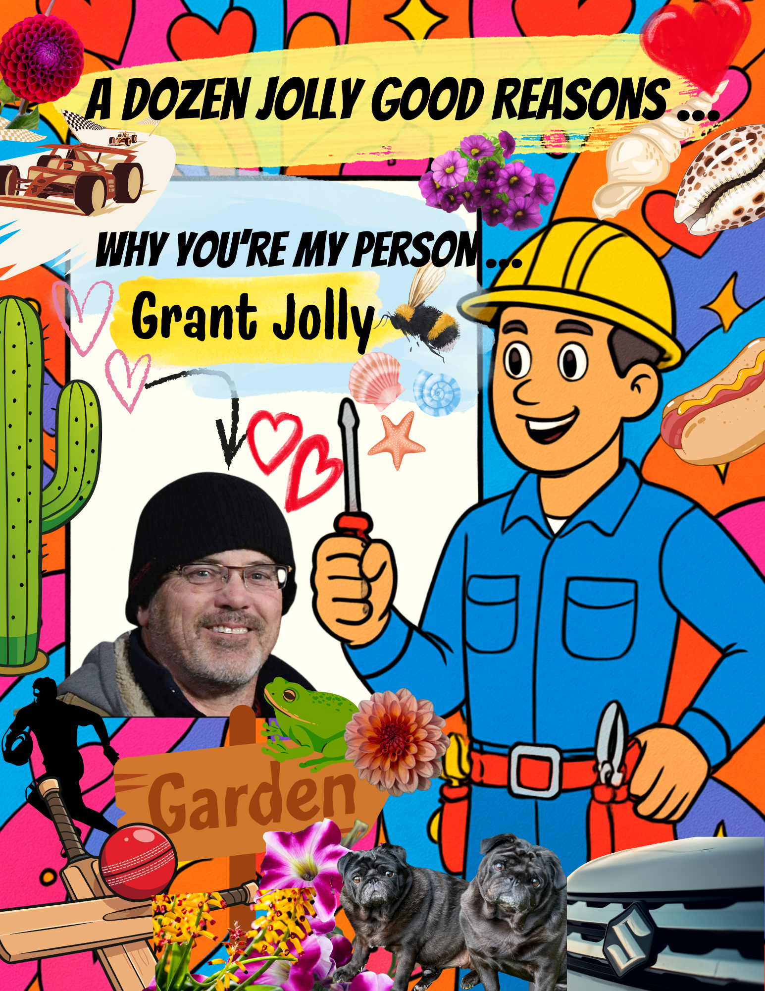 A Dozen Jolly Good Reasons You’re My Person … Custom Personalised Colouring Book (Published on Amazon)