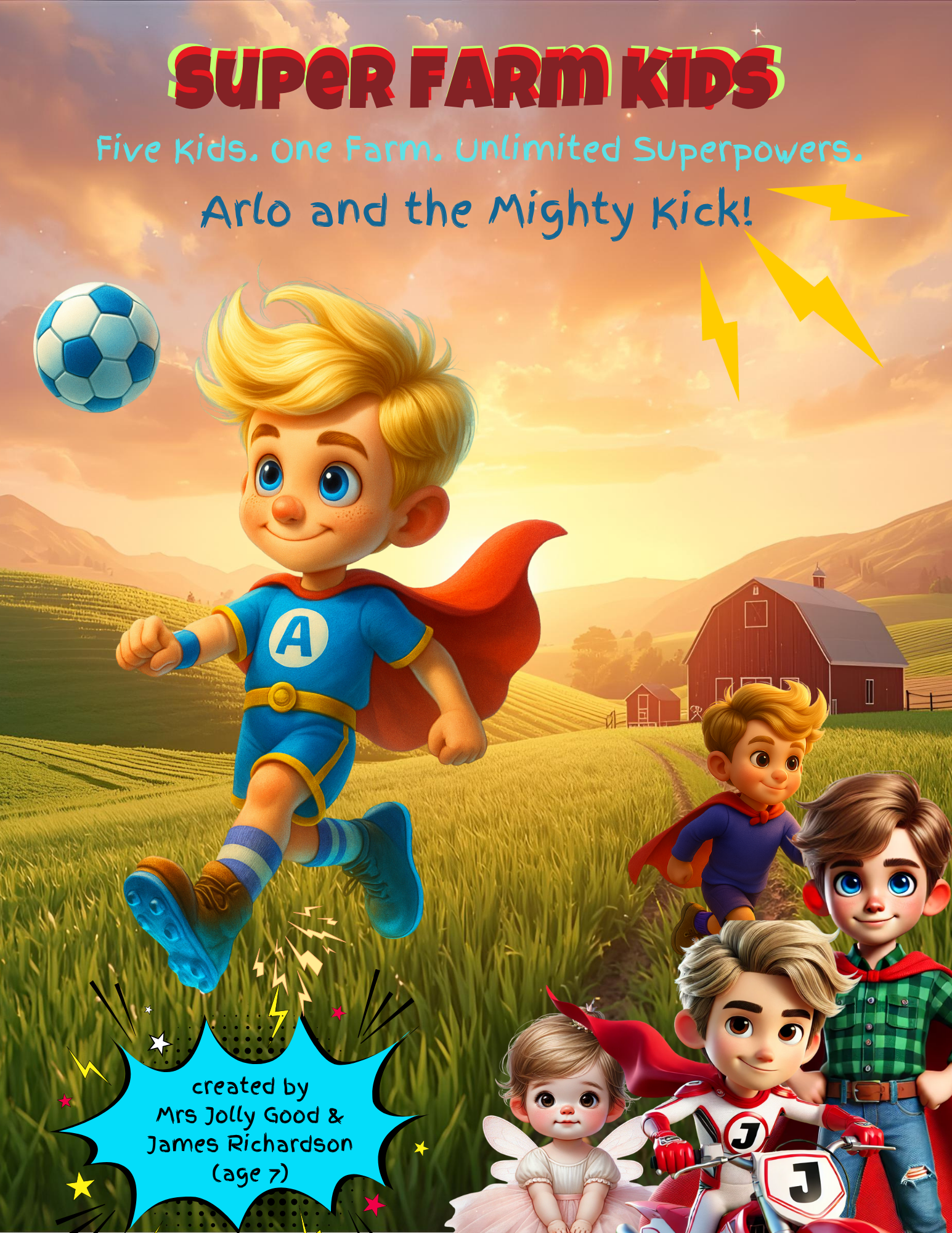 Super Farm Kids: Arlo and the Mighty Kick: Five Kids