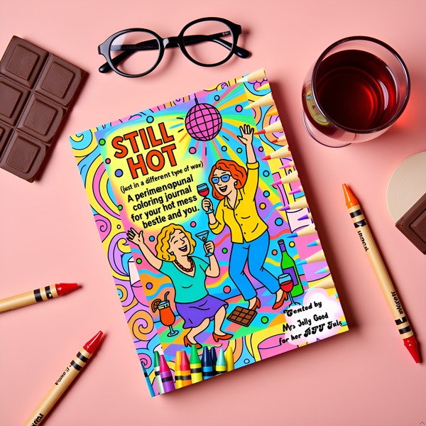 Still Hot (Just in a Different Type of Way): A Perimenopausal Coloring Journal for Your Hot Mess Bestie and You (Mrs Jolly Good Coloring Books) Paperback