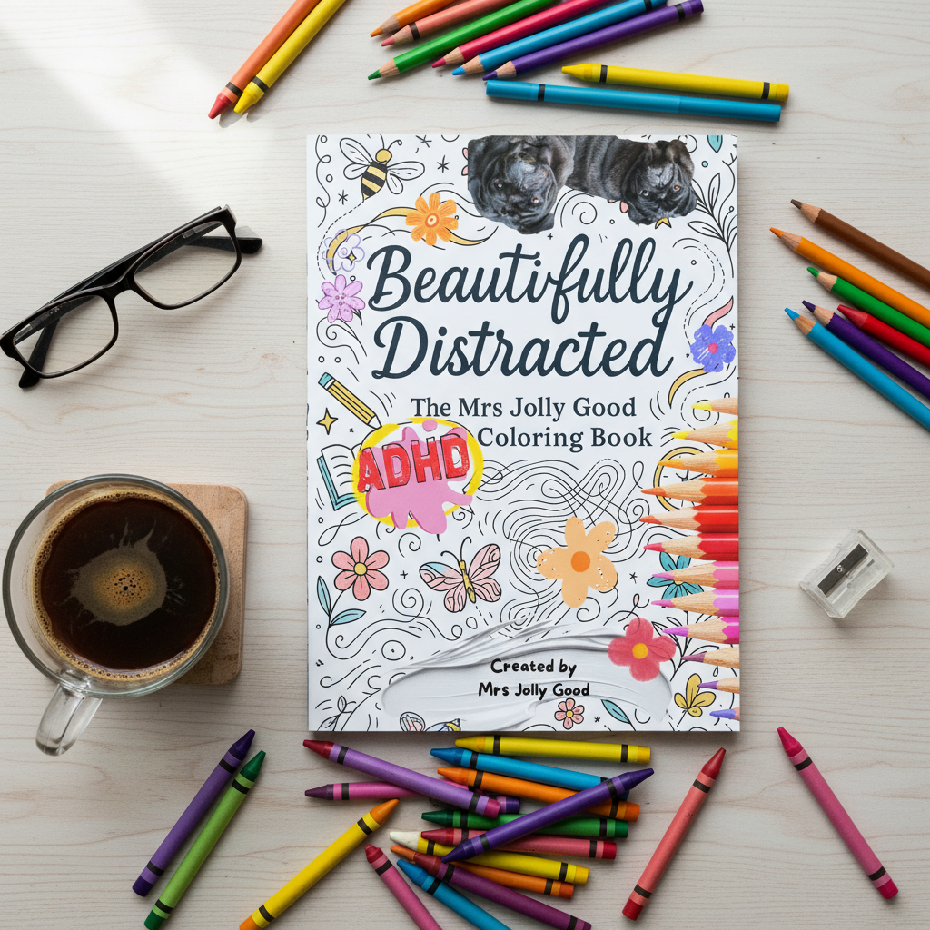 Beautifully Distracted: The Mrs Jolly Good ADHD Coloring Book