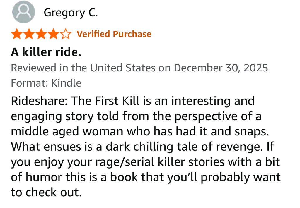 RIDESHARE: The First Kill – A Psychological Revenge Thriller (BOOK. 1)