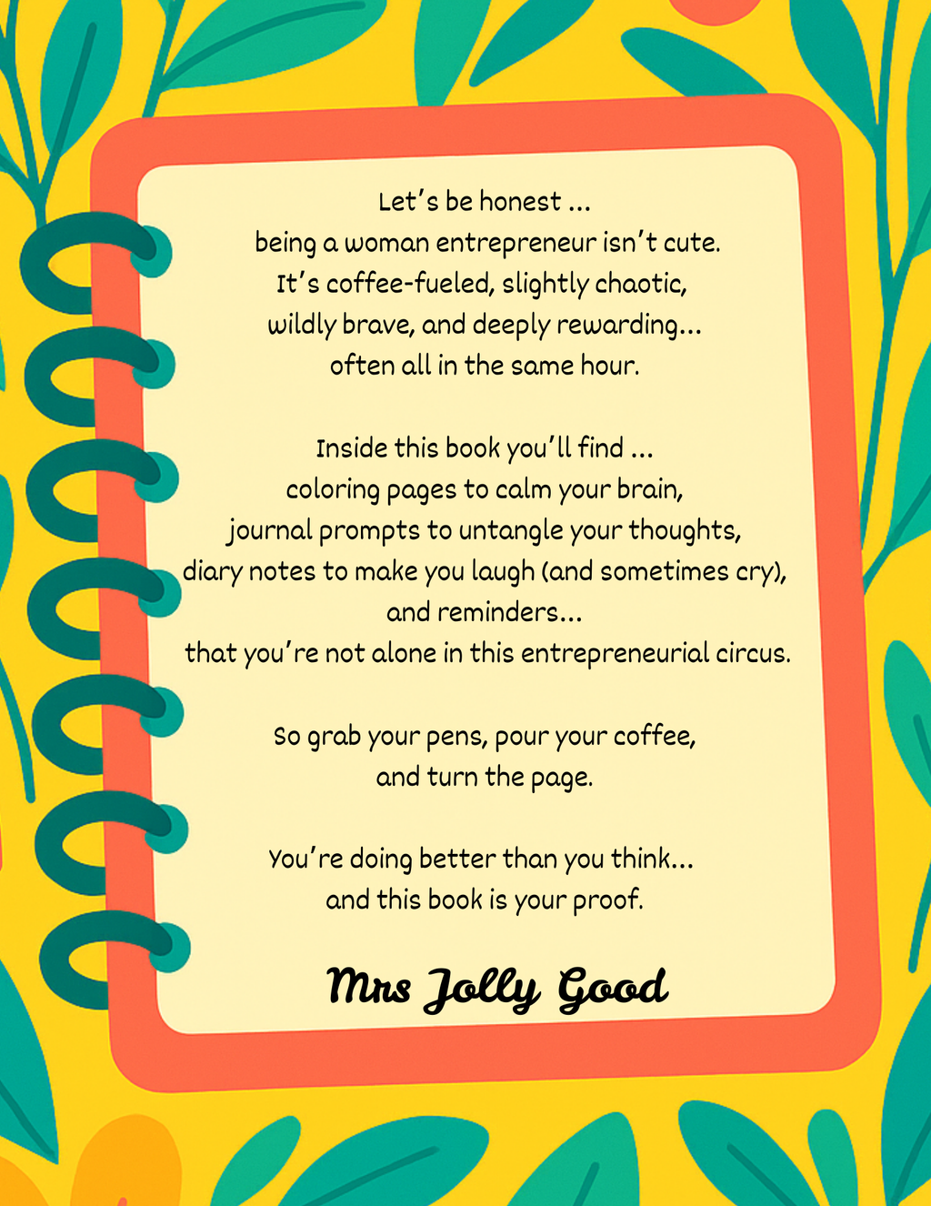 I AM A WOMAN ENTREPRENEUR: A COLORING, JOURNALING & INSPIRATION BOOK