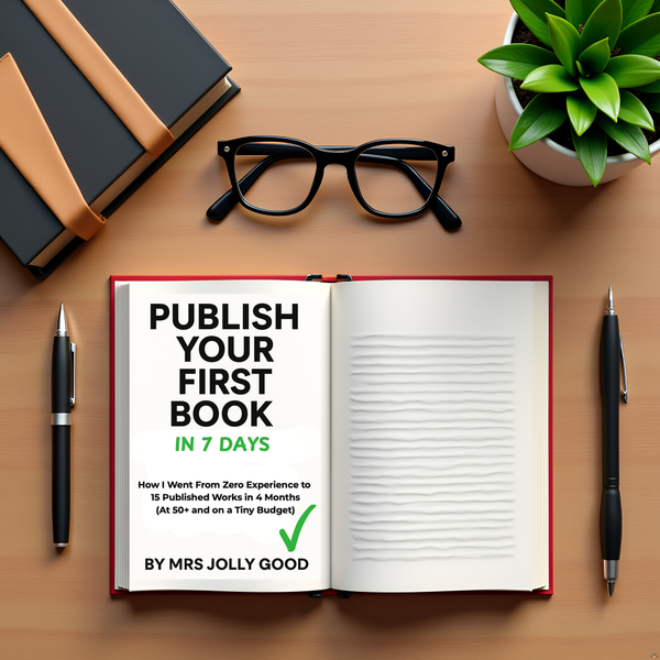 Publish Your First Book In 7 Days: How I Went From Zero Experience to 15 Published Works in 4 Months (At 50+ and on a Tiny Budget)
